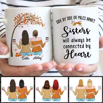 Fall Season Sisters Personalized Mug - Gift for Family - Thegiftio UK