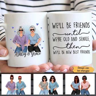 Friends Until Old Posing Women Custom Mug - Gift for Friends - Thegiftio UK