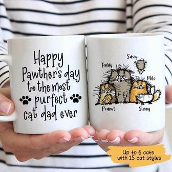 Happy Pawther's Day Funny Custom Mug - Gift for Cat Lovers - Thegiftio UK