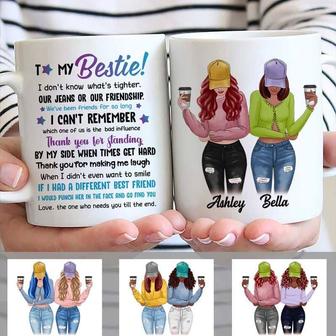 My Bestie With Cap Personalized Mug - Gift for Friends - Thegiftio UK