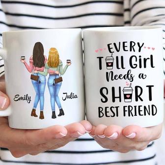 Tall Girl Short Girl Custom Mug - Gift for Best Friends - Thegiftio UK