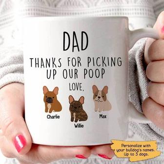 Thanks Dog Dad French Bulldog Custom Mug - Gift for Dad - Thegiftio UK