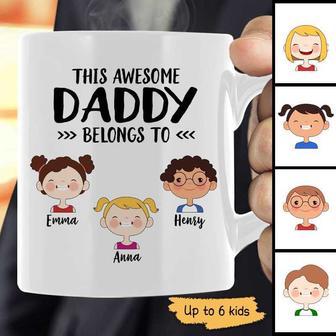 This Dad Mom Belongs To Cute Kid Face Custom Mug - Gift - Thegiftio UK