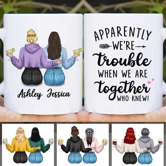 We‘re Trouble Besties Modern Girls Custom Mug - Thegiftio UK