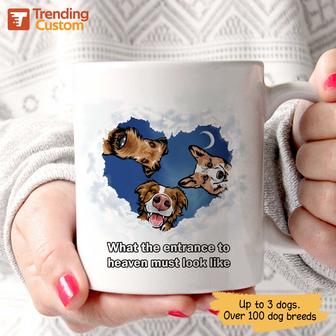 What The Entrance To Heaven Looks Like Custom Mug - Dog Gift - Thegiftio UK