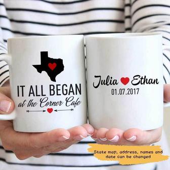 Where It All Began Personalized Mug - Anniversary Gift - Thegiftio UK