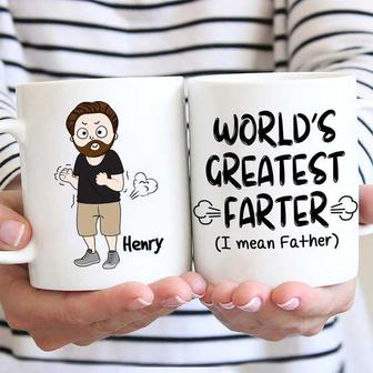 World's Greatest Farter Personalized Mug - Gift for Dad - Thegiftio UK