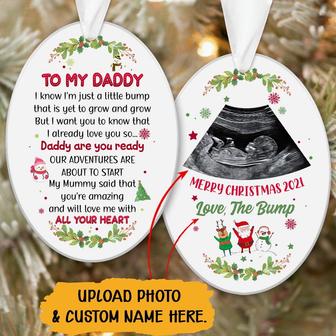 Daddy's Baby Bump Personalized Ornament - Christmas Gift - Thegiftio UK