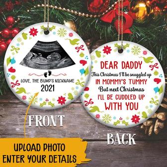 New Dad Custom Ornament - Christmas Gift for Dad To Be - Thegiftio UK