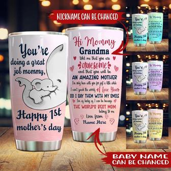 The World's Best Mom Custom Tumbler - Gift for New Mom - Thegiftio UK