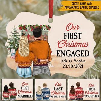 Newly Wed Our First Christmas Personalized Ornament - Gift - Thegiftio UK