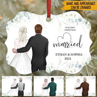 Newly Wed Personalized Ornament - Christmas Gift for Couple - Thegiftio UK