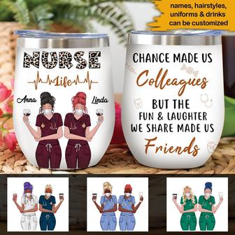 Nurse Bestie Custom Wine Tumbler - Gift for Nurses - Thegiftio UK