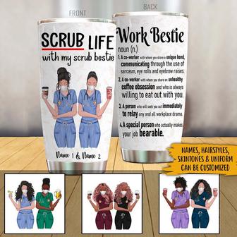 Nurse Bestie Personalized Tumbler - Gift for Work Bestie - Thegiftio UK
