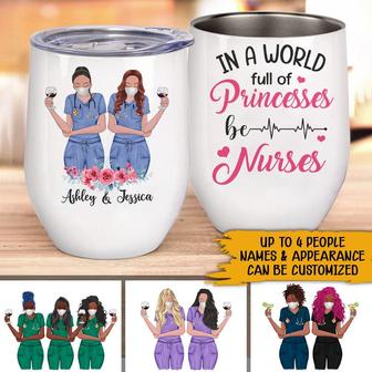 Nurse Bestie Personalized Wine Tumbler - Gift for Coworkers - Thegiftio UK