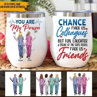 Nurse Bestie Custom Wine Tumbler - Gift for Nurses - Thegiftio UK