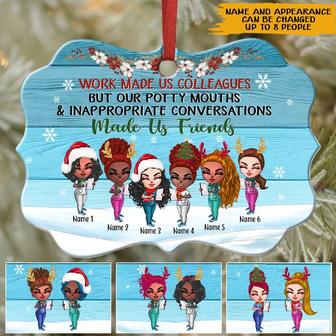 Work Made Us Colleagues Personalized Ornament - Friend Gift - Thegiftio UK
