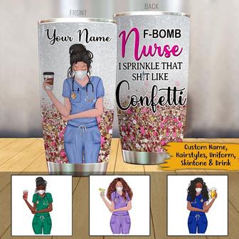 F-bomb Nurse Custom Tumbler - Gift for Nurses - Thegiftio UK