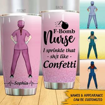 F-Bomb Nurse Custom Tumbler - Gift for Nurse Friends - Thegiftio UK