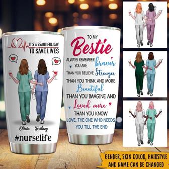 It's A Beautiful Day To Save Lives Custom Tumbler - Thegiftio UK