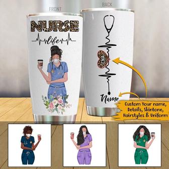 Nurse Heartbeat Personalized Tumbler - Gift for Nurses - Thegiftio UK