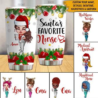 Santa's Favorite Nurse Custom Tumbler - Christmas Gift - Thegiftio UK