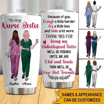 We'll Be Friends Until Old Personalized Tumbler - Nurse Gift - Thegiftio UK