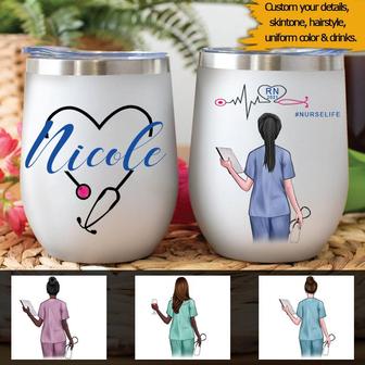 I'm A Nurse Personalized Wine Tumbler - Gift for Nurses - Thegiftio UK