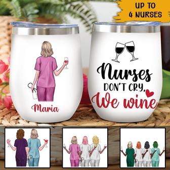 Nurse Don't Cry We Wine Custom Tumbler - Gift for Nurses - Thegiftio UK