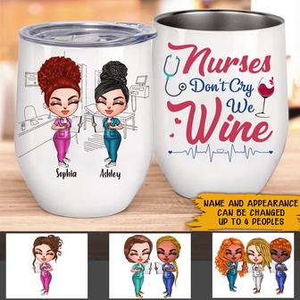 Nurse Don't Cry We Wine Custom Tumbler - Gift for Nurses - Thegiftio UK