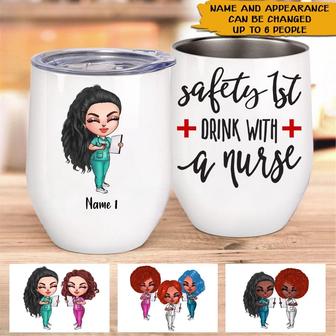 Nurse Wine Tumbler Custom Wine Tumbler - Gift for Nurses - Thegiftio UK