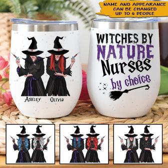 Witch By Nature Personalized Wine Tumbler - Gift for Nurses - Thegiftio UK