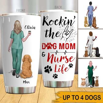 Nurse Dog Personalized Tumbler - Gift for Dog Lovers - Thegiftio UK