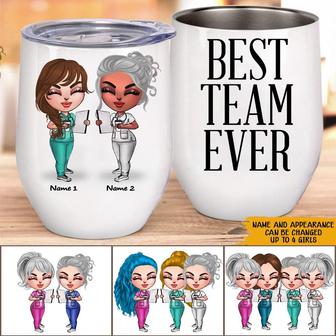 Best Team Ever Personalized Wine Tumbler - Gift for Nurses - Thegiftio UK