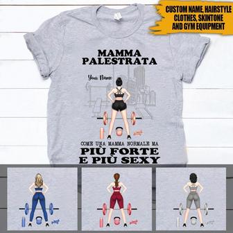 Palestrata Custom Italian T-Shirt - Gift for Gym Mom - Thegiftio UK