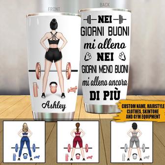 On The Good Days I Workout Custom Tumbler - Gift for Fitness - Thegiftio UK