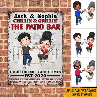 Good Friends Good Times Personalized Metal Sign - Gift - Thegiftio UK