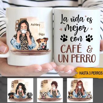 Perros Café Personalized Mug - Gift for Dog Lovers - Thegiftio UK