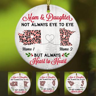 Personalized Heart To Heart Long Distance Ornament - Thegiftio UK