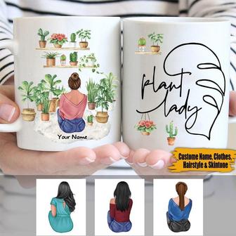 Plant Lady Personalized Mug - Gift for Plant Lovers - Thegiftio UK