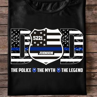 Police Myth Legend Custom T-Shirt - Father's Day Gift - Thegiftio UK