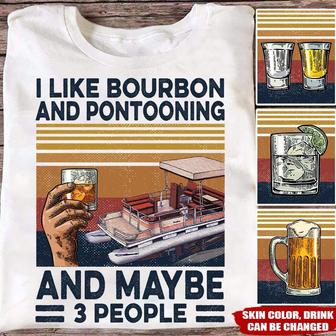 I Like Pontooning And Maybe 3 People Custom T Shirt - Gift - Thegiftio UK