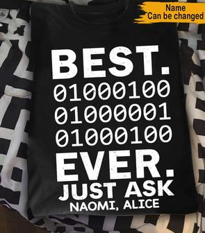 Best Dad Ever Custom T-Shirt - Personalized Gift for Dad - Thegiftio UK