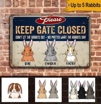 Rabbit Custom Metal Sign - Gift for Rabbit Lovers - Thegiftio UK