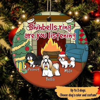 Shih Tzu Circle Personalized Ornament - Gift for Dog Lovers - Thegiftio UK