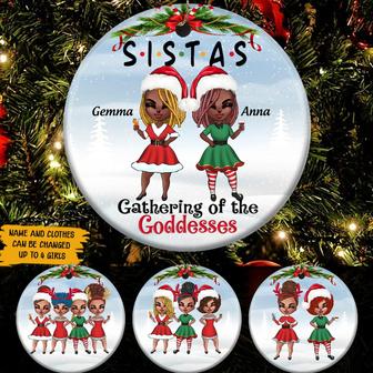 Sistas Custom Ornament - Gift for Besties - Thegiftio UK