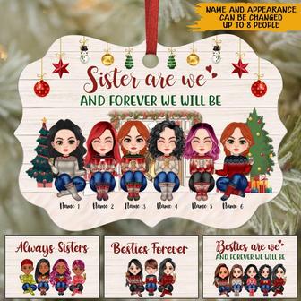 Always Sisters Personalized Ornament - Christmas Gift - Thegiftio UK