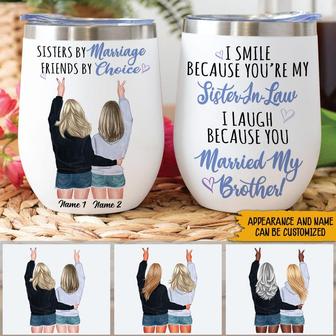 Sister Wine Tumbler Custom Wine Tumbler - Gift for Sister - Thegiftio UK