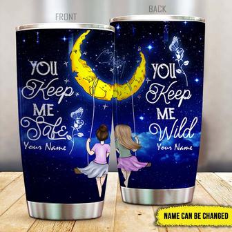 Sisters You Keep Me Safe Custom Tumbler - Gift for Sisters - Thegiftio UK