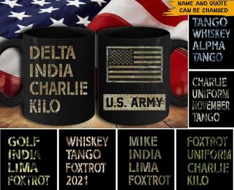 Foxtrot Uniform Charlie Kilo Custom Mug - Gift for Soldier - Thegiftio UK